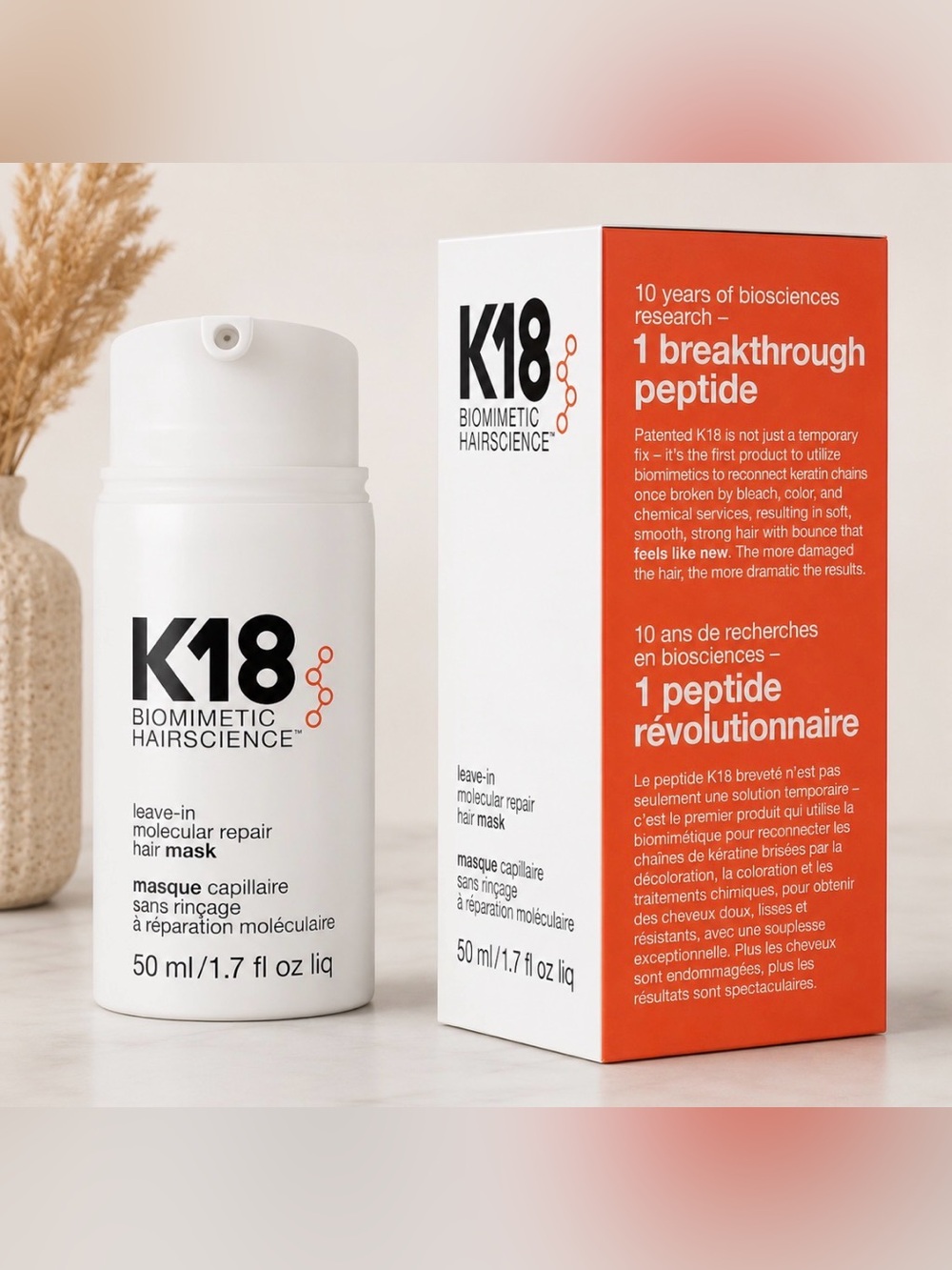 💎 K18 Leave-In Molecular Repair Hair Mask - 50mL
